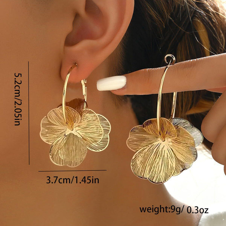 Floral Filigree Hoop Earrings Kalsten