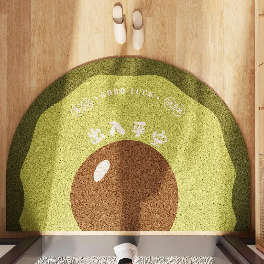 Organic Apple-Themed Area Mat