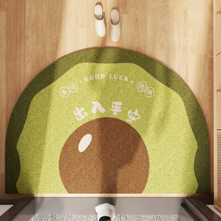 Organic Apple-Themed Area Mat