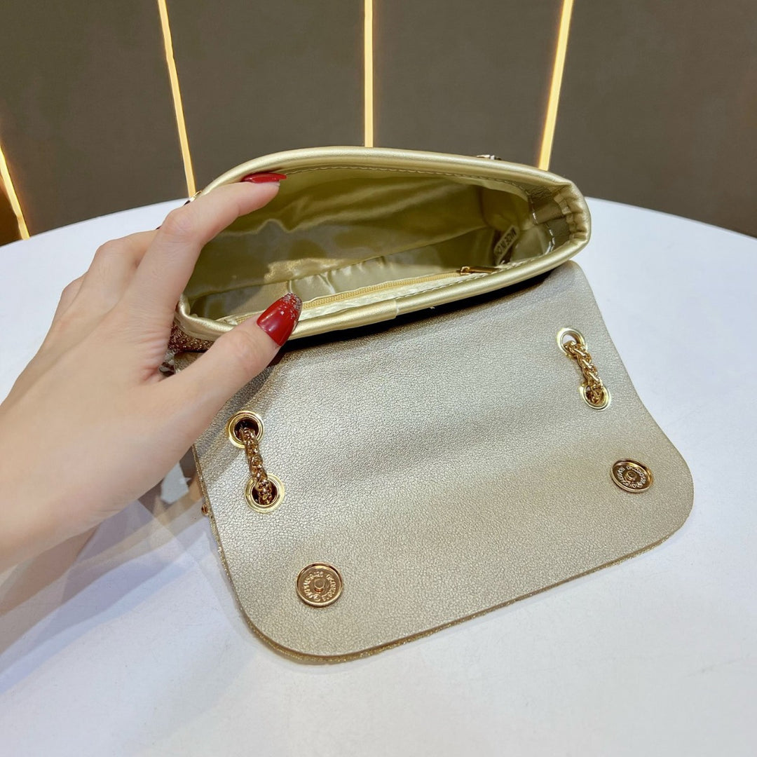 Pearl and Crystal Evening Clutch