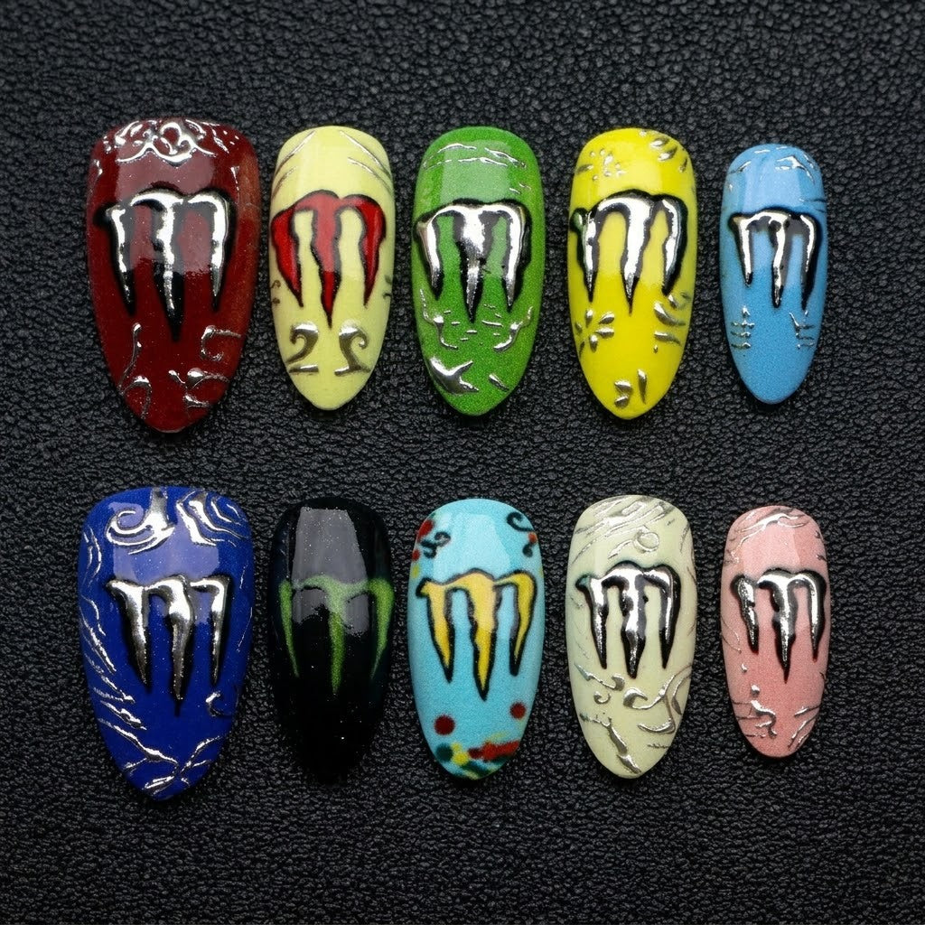 Creative Nail Art Press-On Designs