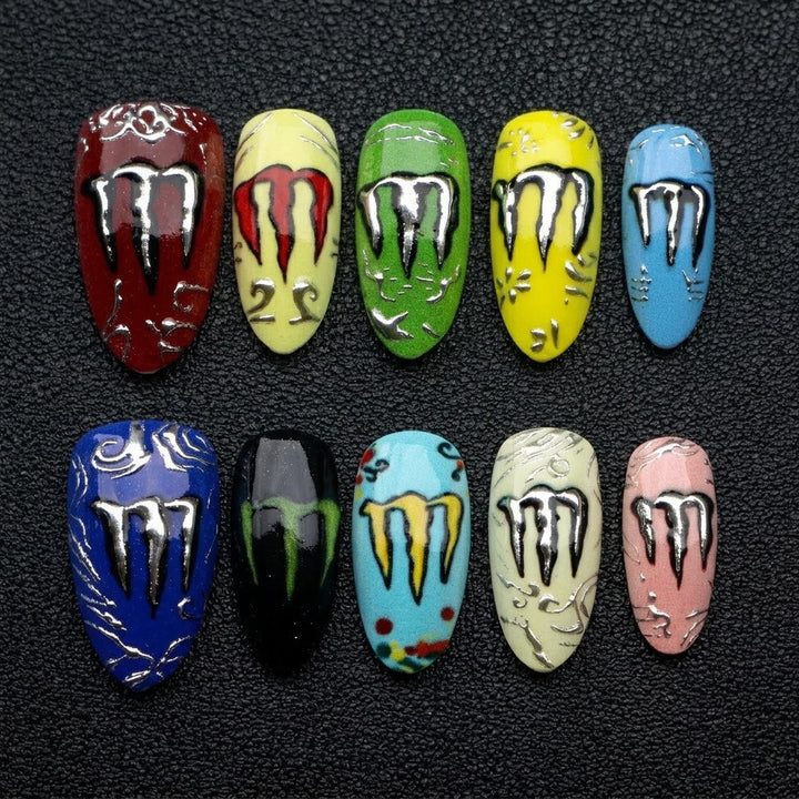 Creative Nail Art Press-On Designs