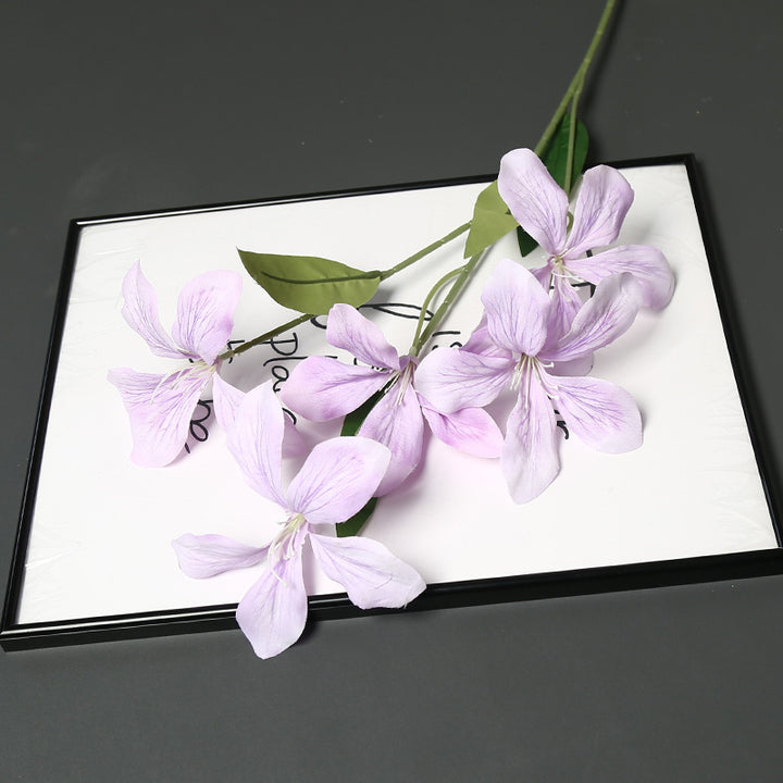 Elegant Faux Orchid Floral Stems