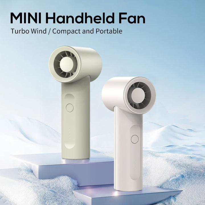 Unisex nan compact rechargeable handheld ducted fan with quiet brushless motor and battery indicator Kalsten