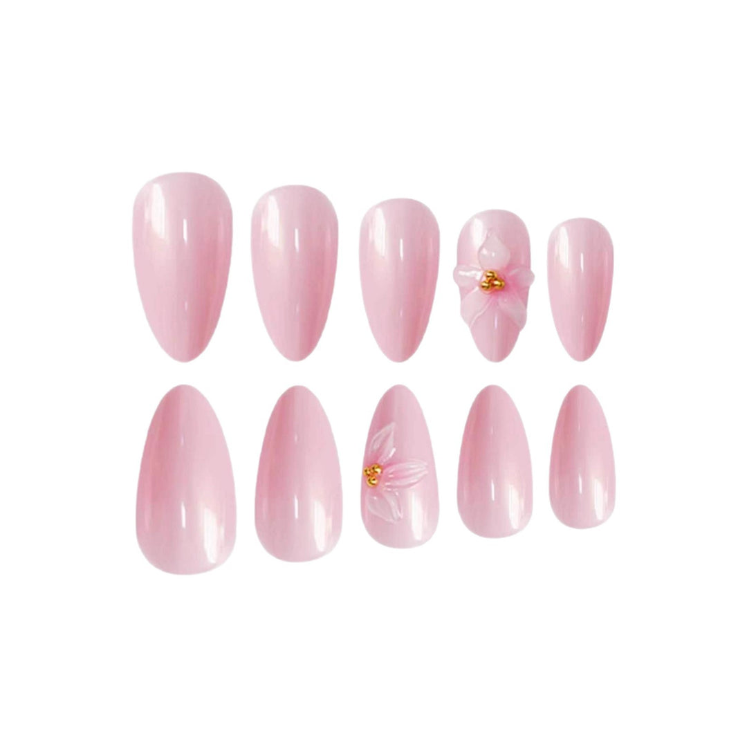Elegant Floral Press-On Nail Extensions Kalsten