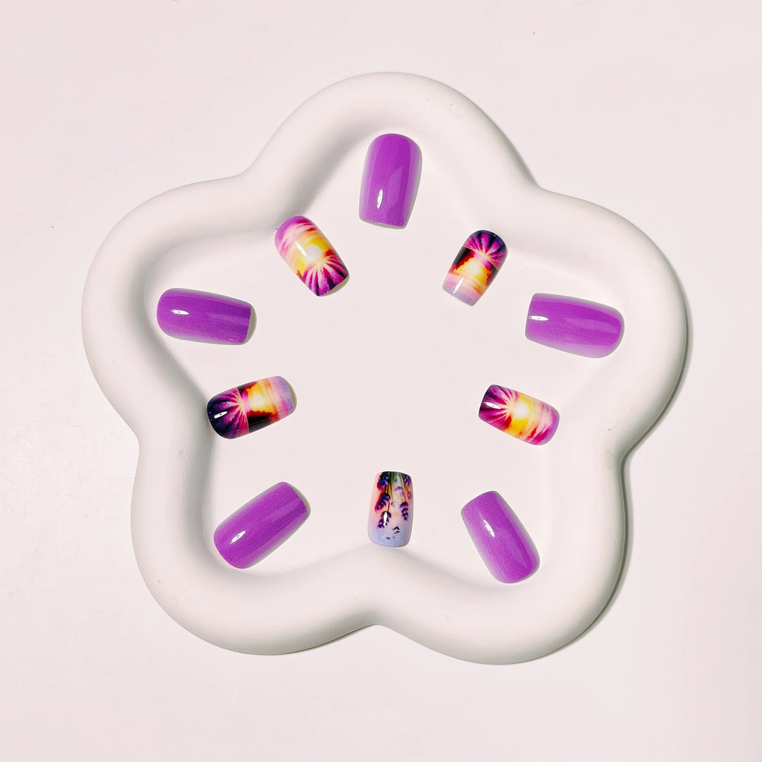 Artistic Landscape Nail Art