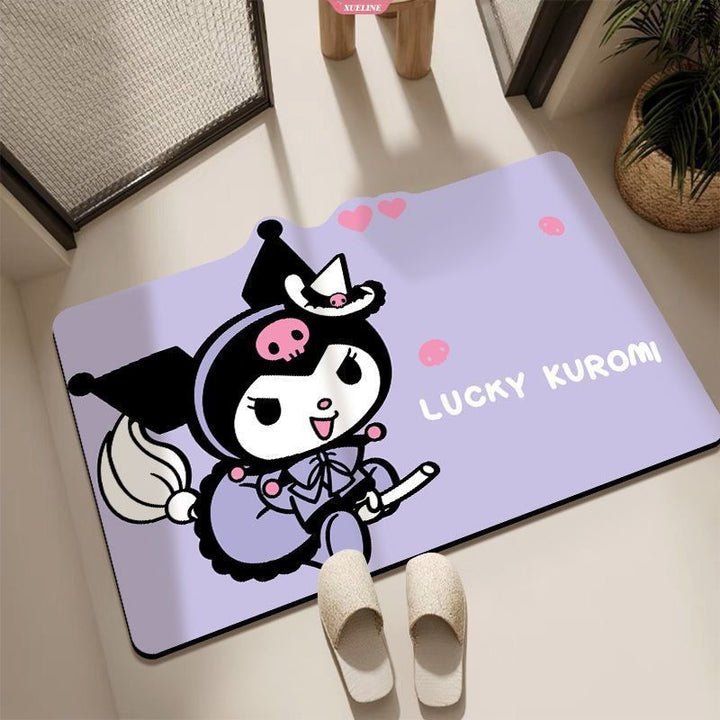 Cartoon Animal-Themed Bath Mat