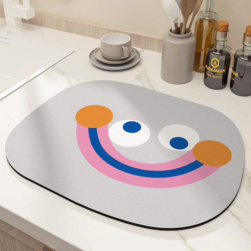 Decorative Floral Kitchen Mat