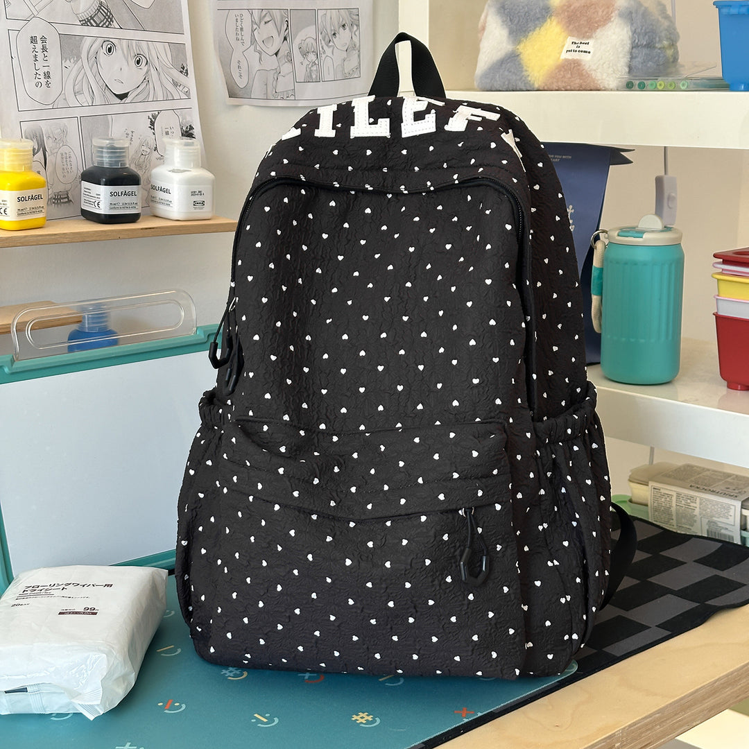 Cute Heart-Patterned Casual Backpack Kalsten