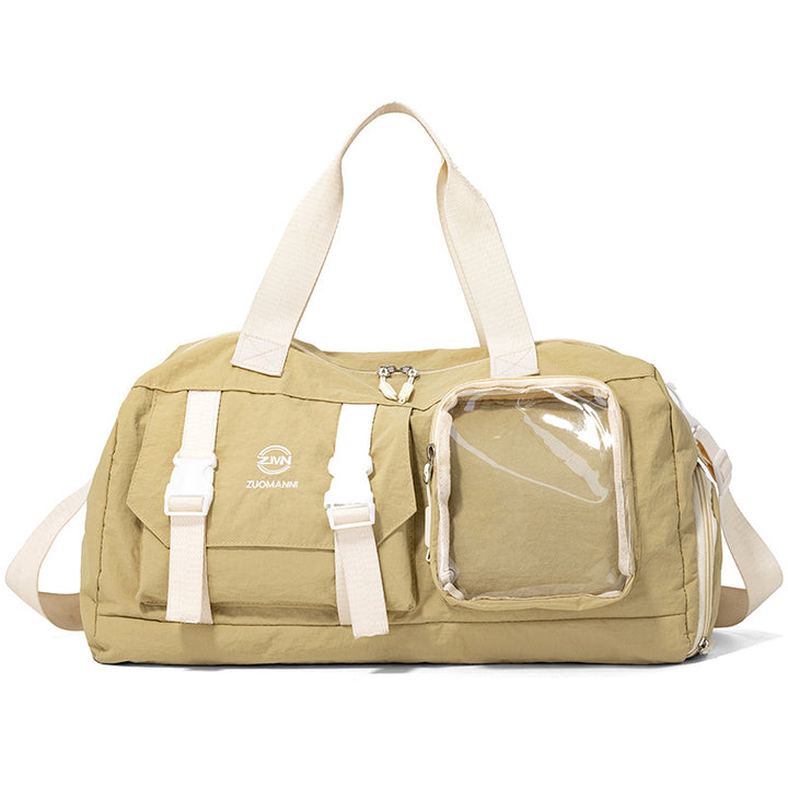 Versatile Gym Duffel Bag with Transparent Pocket Kalsten