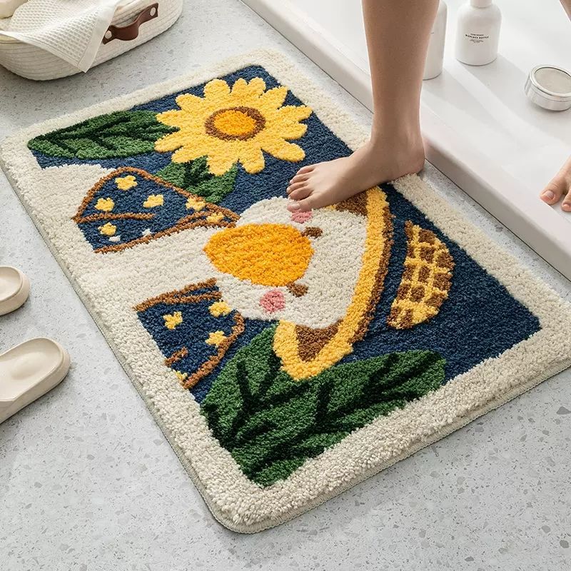 Cute Cartoon Dog Bath Mat Kalsten