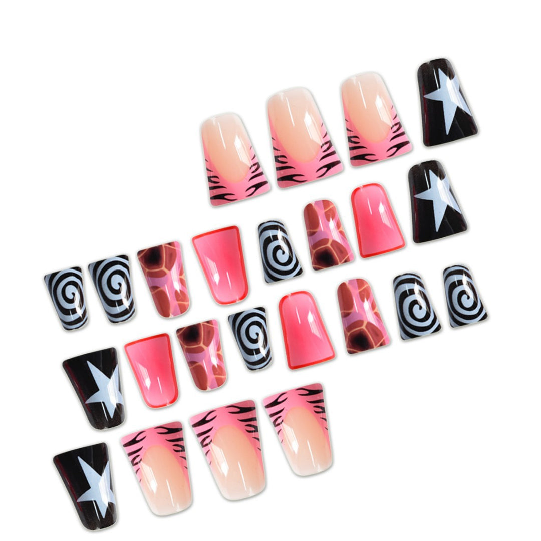 Creative Abstract Nail Art Extensions Kalsten