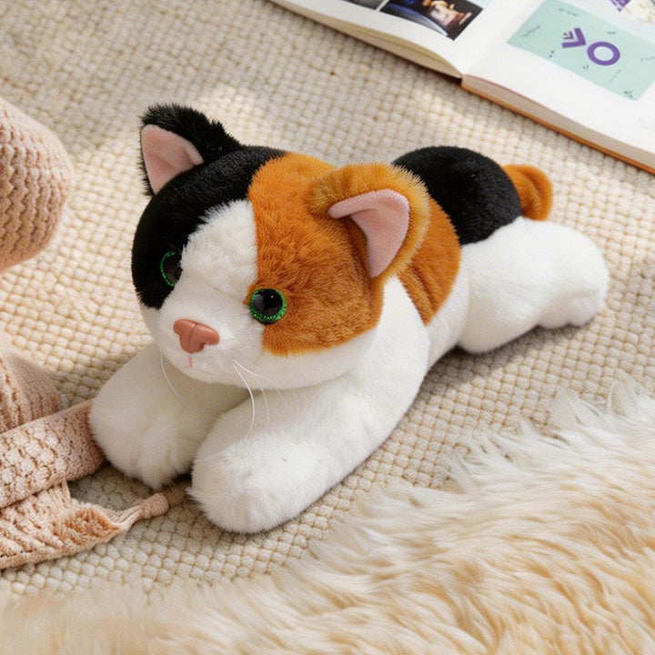 Lifelike Stretching Cat Plush Floor Cuddle Pillow Kalsten