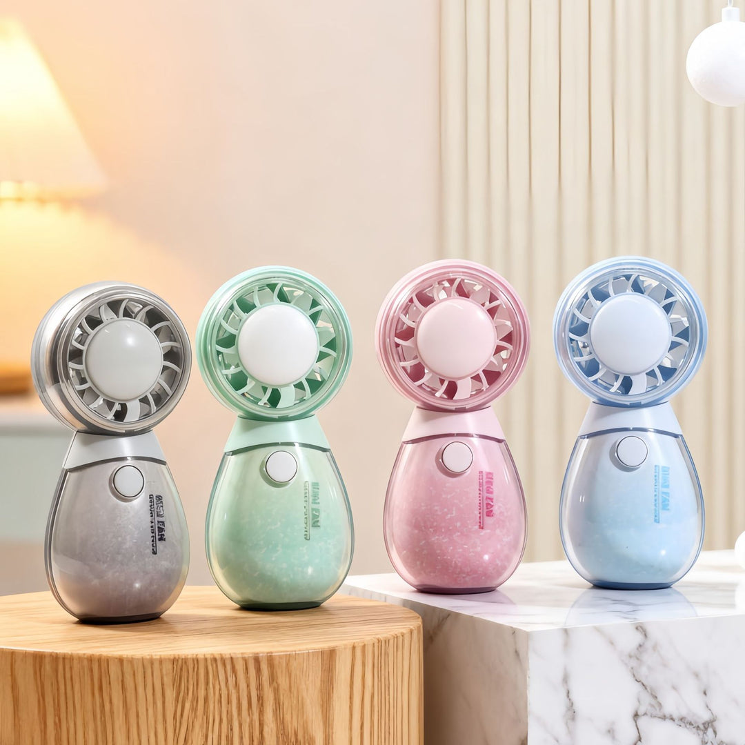 Ladies portable hand fan with misting air function and cute animal design Kalsten