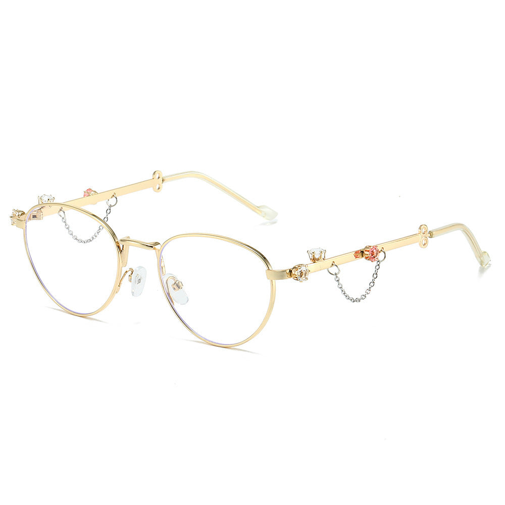 Decorative Rhinestone Cat-Eye Sunglasses Kalsten