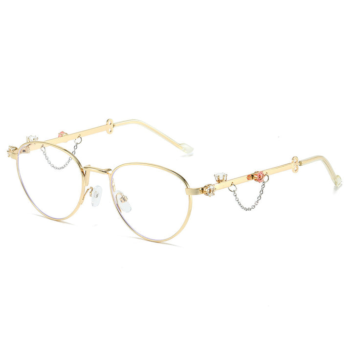 Decorative Rhinestone Cat-Eye Sunglasses Kalsten