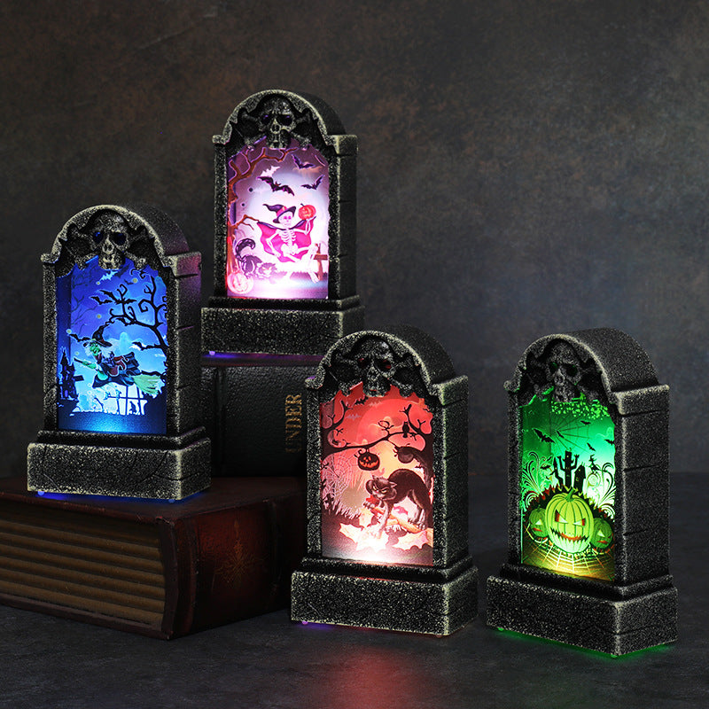 Decorative LED Haunted Graveyard Lantern Kalsten