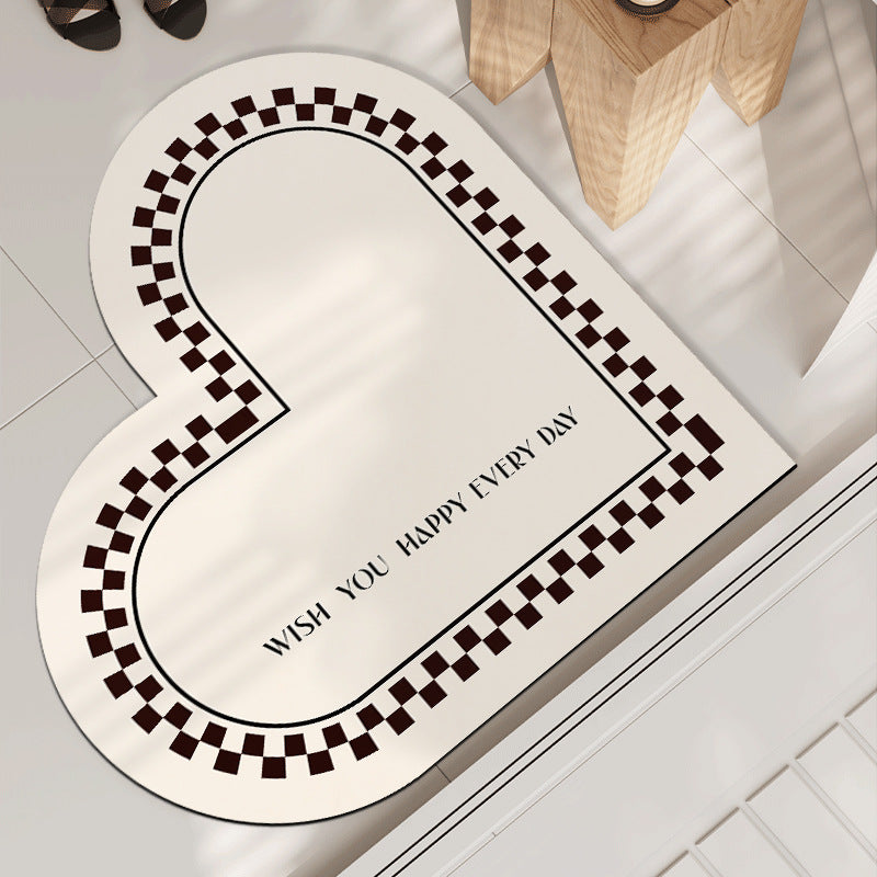 Heart-Shaped Decorative Mat