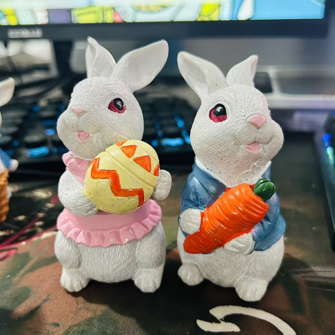Decorative Bunny Figurine Set Kalsten