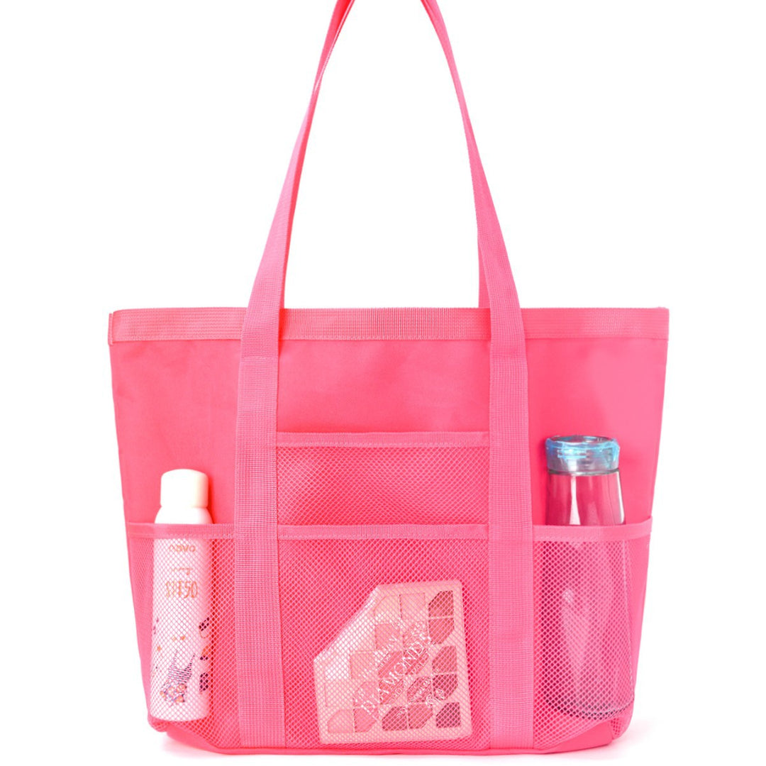 Multifunctional shopping bag with practical outer pockets Kalsten