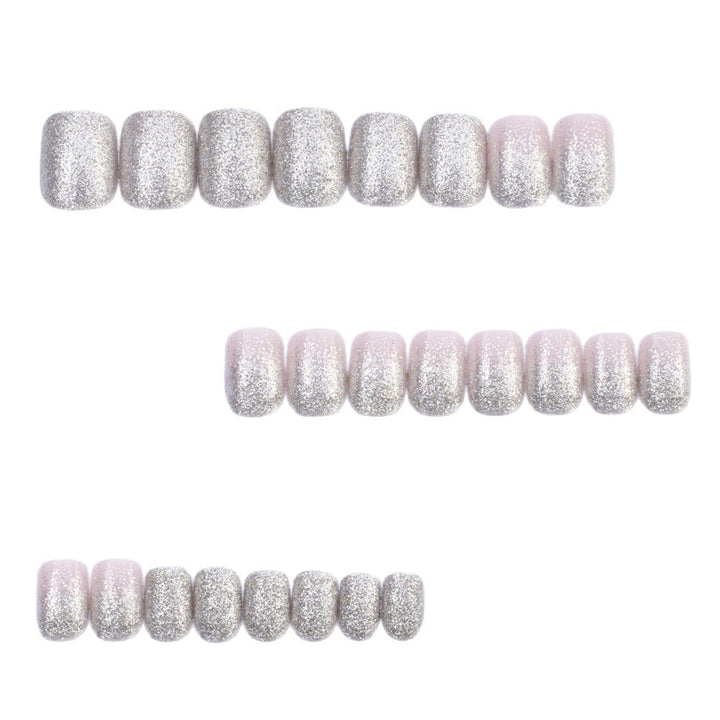 Glittering artificial nails in elegant ombre style Kalsten