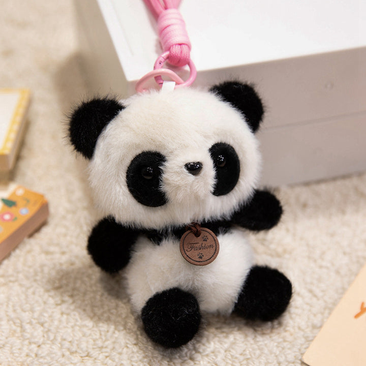 Plush Bunny Bag Charm Keychain with Long Floppy Ears and Clip Kalsten