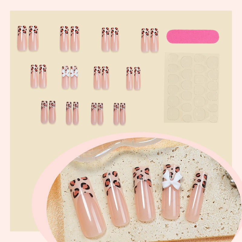 Artistic Leopard Print Press-On Nails kalsten