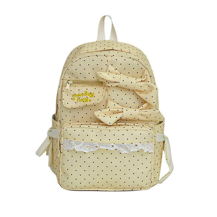 Cute Bow-Embellished School Backpack kalsten