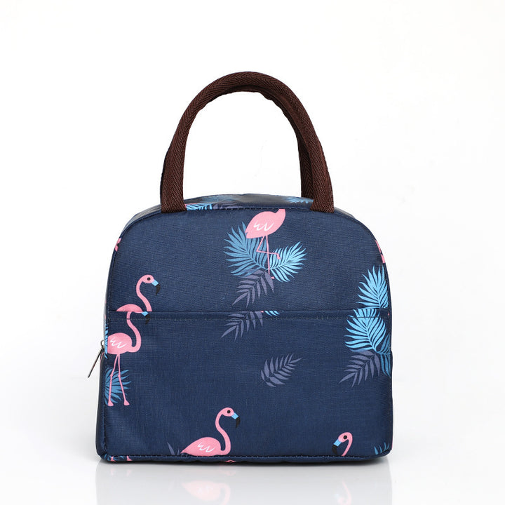 Insulated Flamingo-Themed Lunch Bag