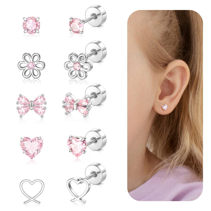 Gemstone Stud Earring Set Kalsten