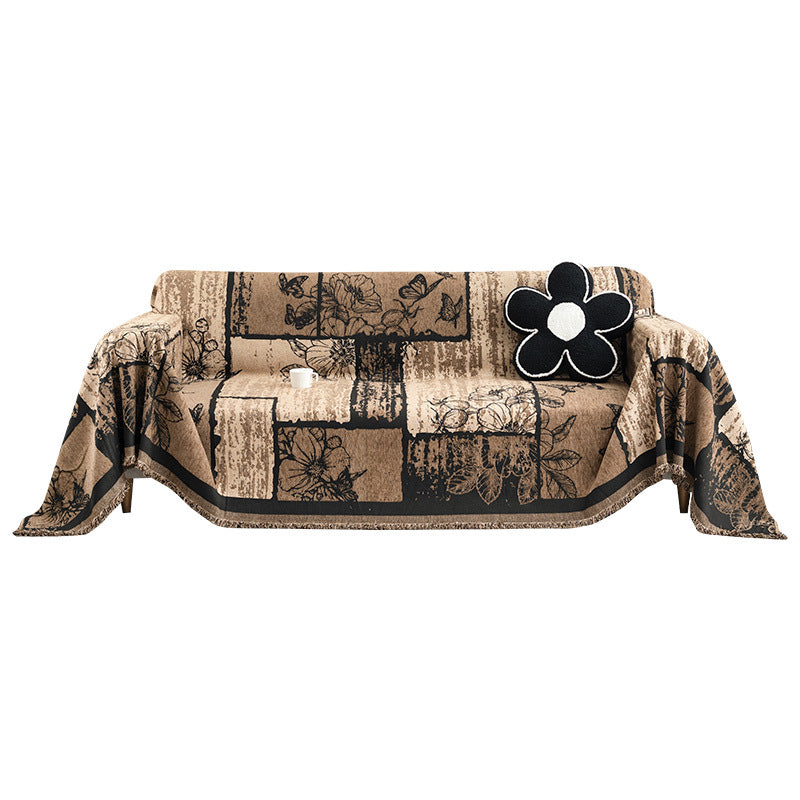 Cozy Floral Pattern Throw Blanket