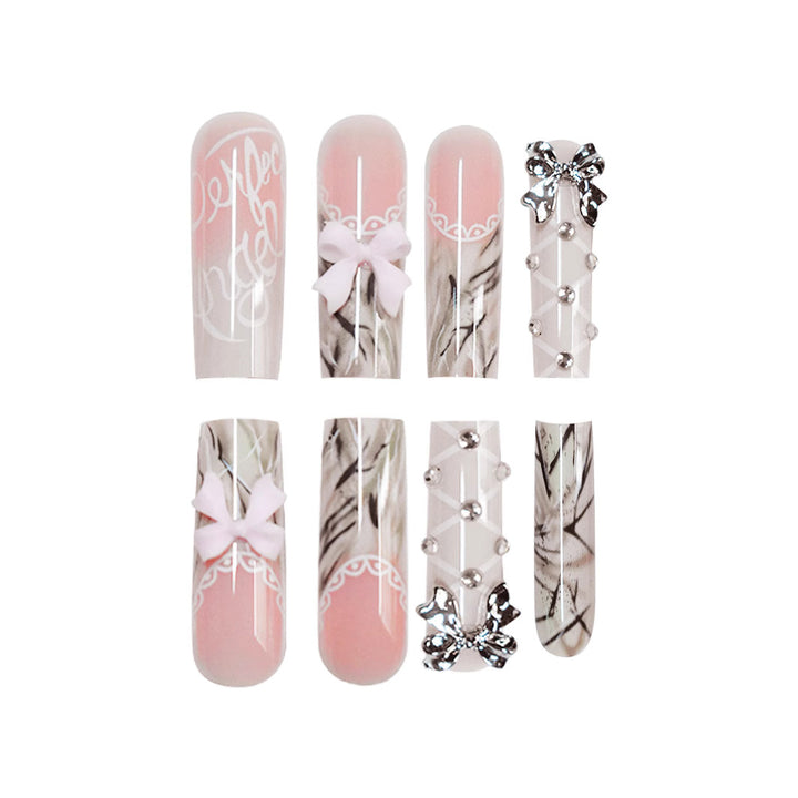 Elegant Decorative Press-On Nail Art Kalsten
