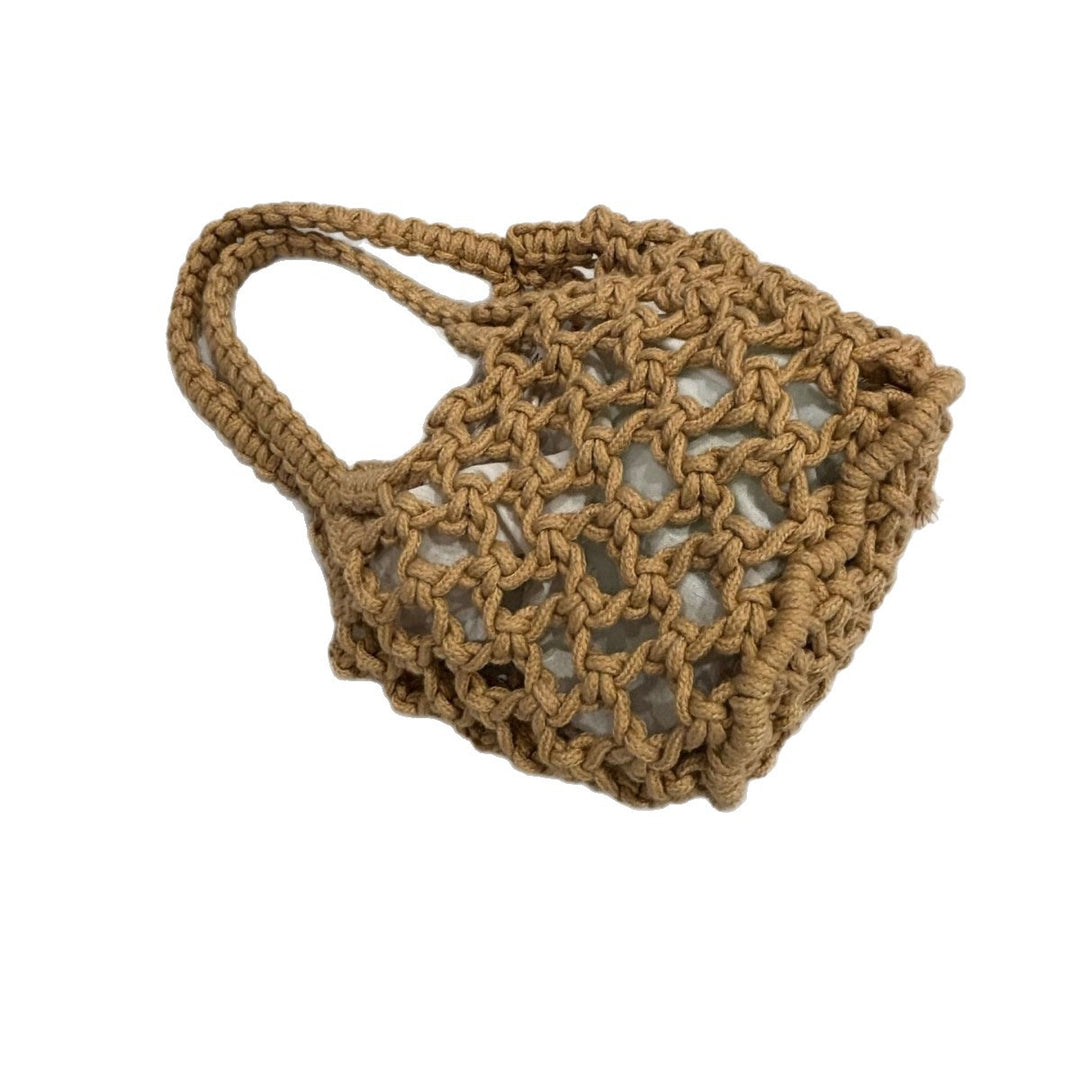 Fashionable handbag made of braided material Kalsten