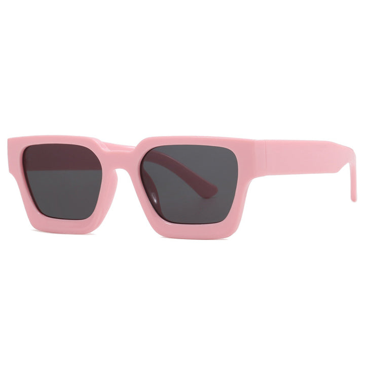 Women's fashionable square reading glasses with transparent frame construction Kalsten