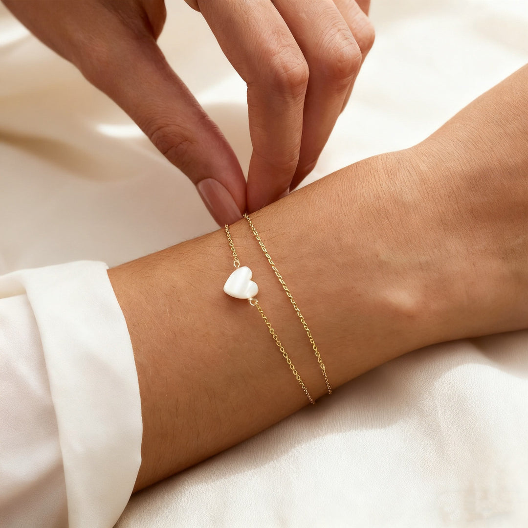 Elegant Heart Charm Bracelet Kalsten