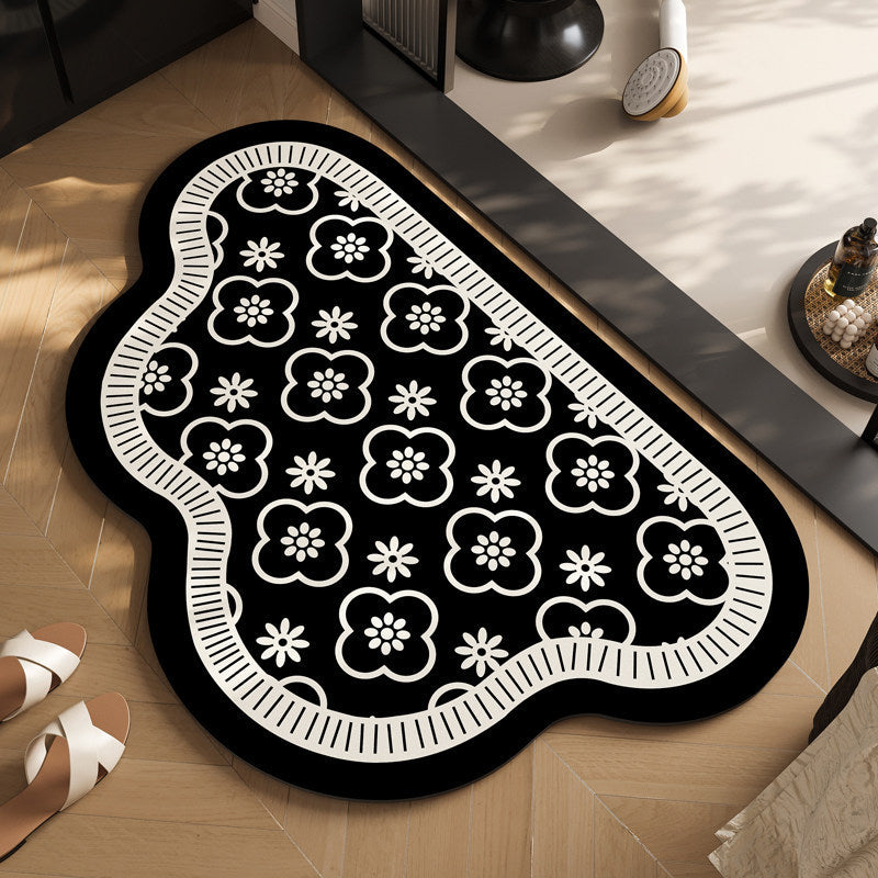 Modern Geometric Shaped Bath Mat