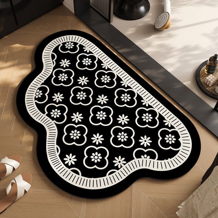 Modern Geometric Shaped Bath Mat