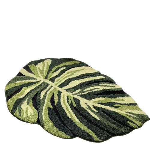 Monstera Leaf Shaped Area Rug Kalsten