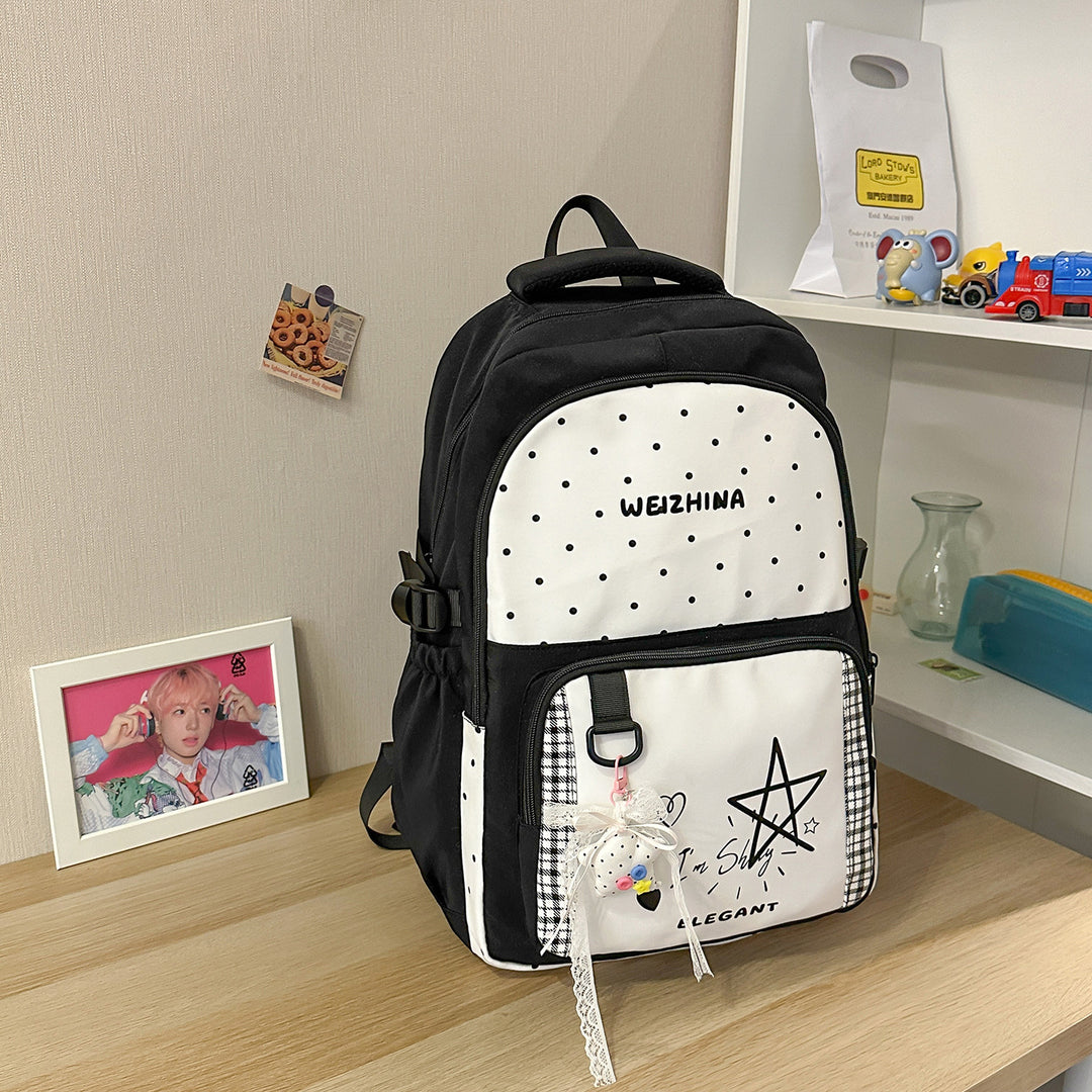 Trendy Polka Dot Backpack Kalsten 1791204846