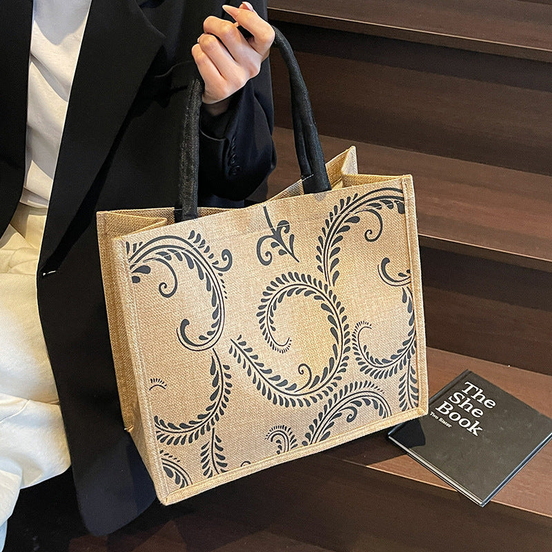 Elegantly Designed Linen Tote Bag