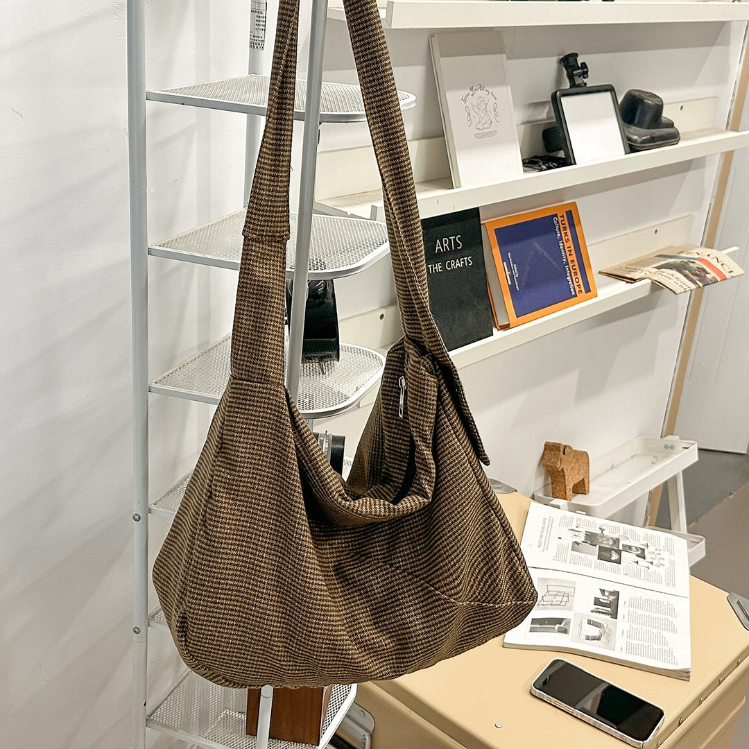 Fashionable Houndstooth Shoulder Bag Kalsten