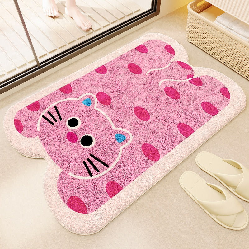 Soft Striped Bathroom Mat