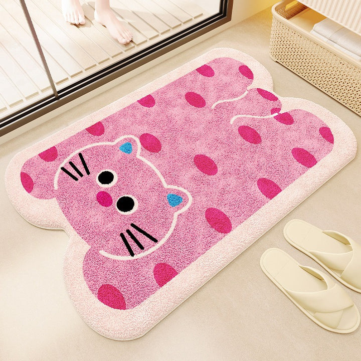 Soft Striped Bathroom Mat