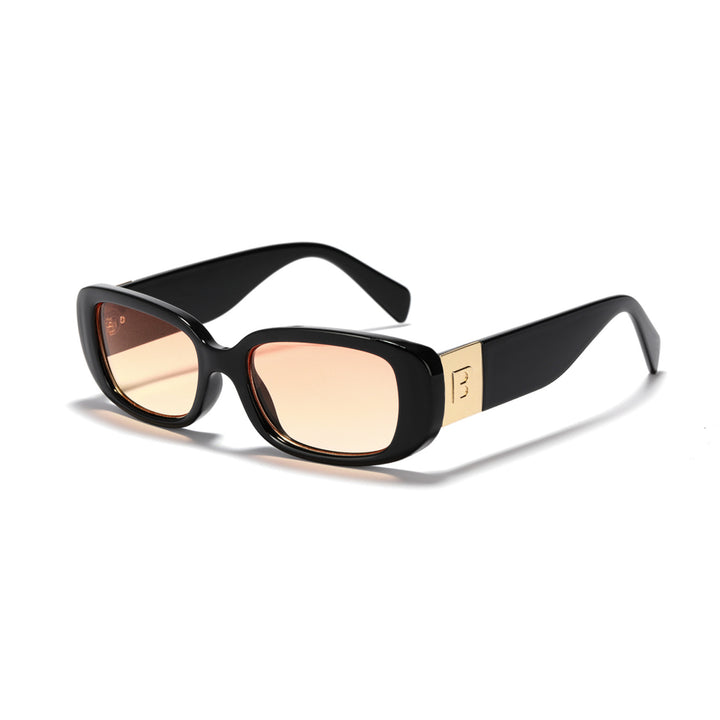 Women trendy sunglasses with fashionable clear frame and UV protection Kalsten