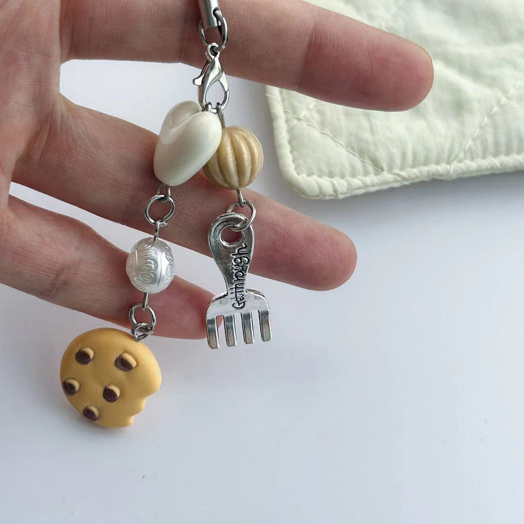 Whimsical Food-Themed Charm Keychain Kalsten