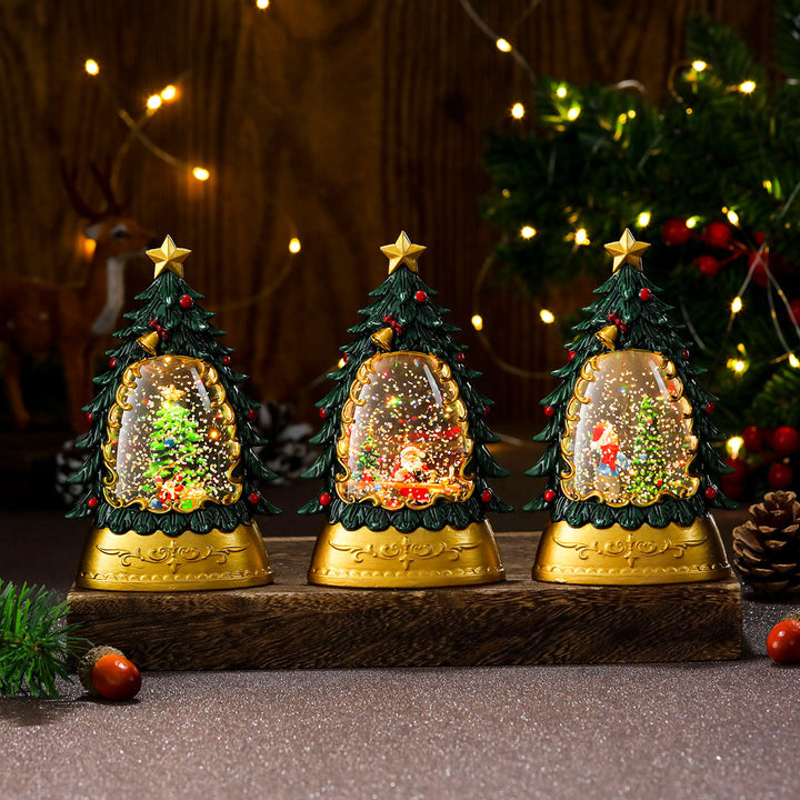 LED Illuminated Holiday Snow Globe Decoration Kalsten