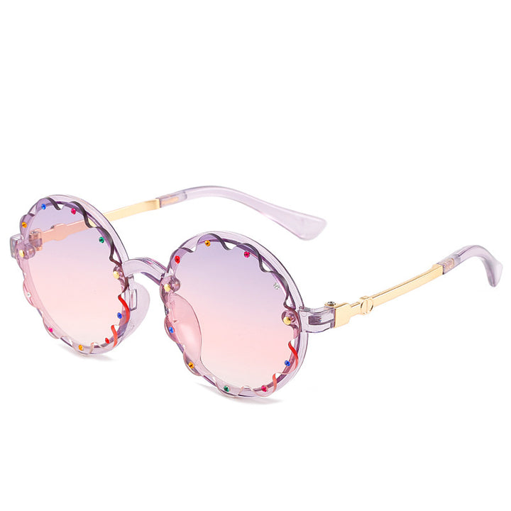 Stylish Decorative Round Frame Sunglasses Kalsten