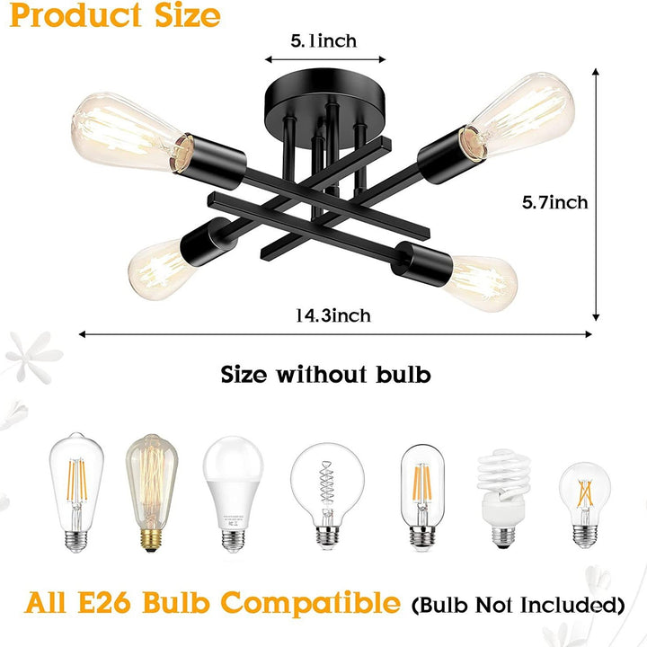 Modern Industrial Ceiling Light
