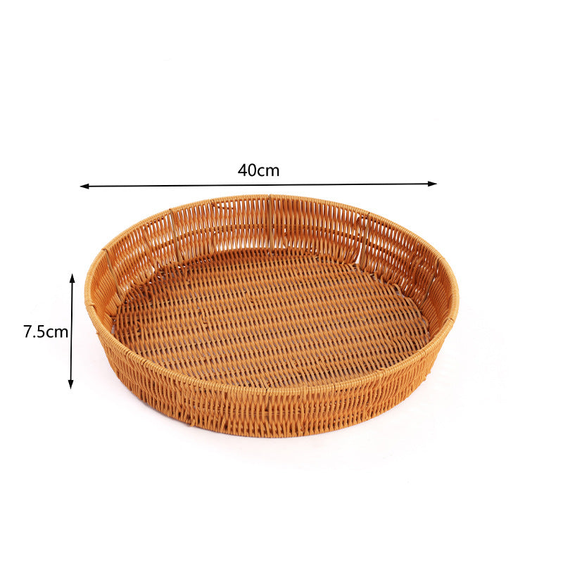 Handwoven Decorative Serving Tray Kalsten