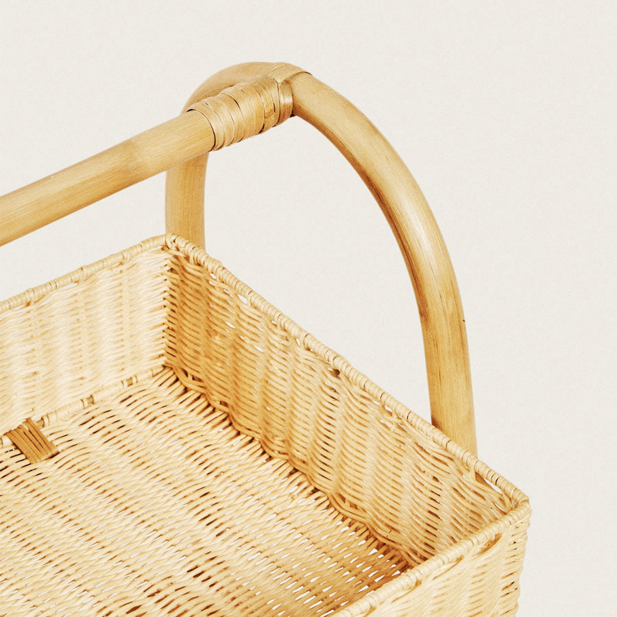 Multifunctional shelf with woven baskets Kalsten